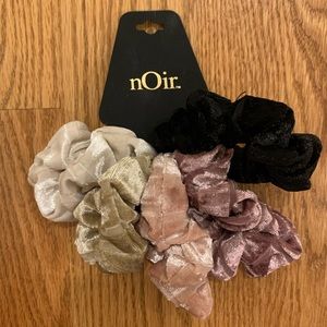 RARE nOir Designer Velvet Scrunchies